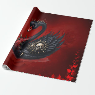 Geen gewone zwaan – Spikes, schedels & Sass.  Cadeaupapier