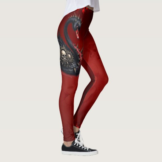 Geen gewone zwaan – Spikes, schedels & Sass. Leggings (Rechts)