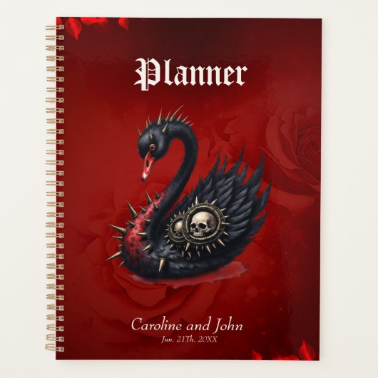 Geen gewone zwaan – Spikes, schedels & Sass. Planner (Voorkant)