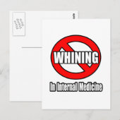 Geen gezeur in de interne geneeskunde briefkaart (Voorkant / Achterkant)
