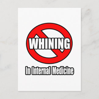 Geen gezeur in de interne geneeskunde briefkaart