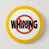 Geen gezeur Marigold Ring Ronde Button 7,6 Cm (Voorkant)