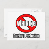 Geen gezeur tijdens de perfusie briefkaart (Voorkant / Achterkant)