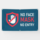 Geen gezichtsmasker Geen invoer Spandoek (Horizontaal)