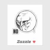 Geen gezichtsmemen sticker (Vel)