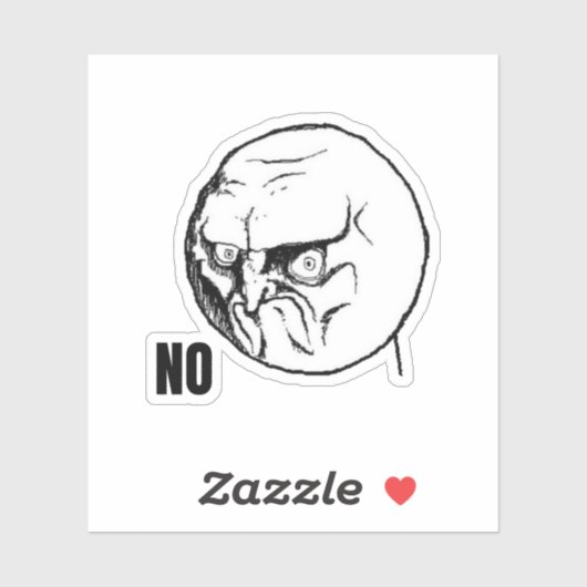 Geen gezichtsmemen sticker (Vel)