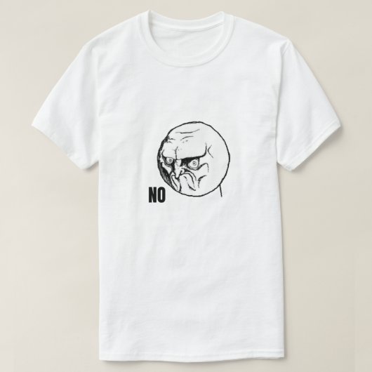 Geen gezichtsmemen t-shirt (Design voorkant)