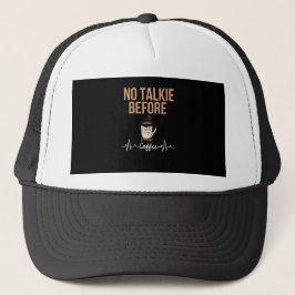 Geen Gezwets Voor Koffie Humor Koffieliefhebbers K Trucker Pet