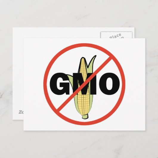 Geen GGO Briefkaart (Voorkant / Achterkant)