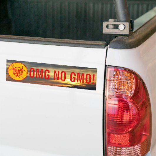 Geen GGO-Bumpersticker Aangepaste NO-Sticker Bumpersticker (Op Truck)