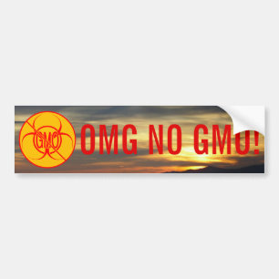 Geen GGO-Bumpersticker Aangepaste NO-Sticker Bumpersticker