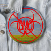 Geen GGO-Buttonnen Biogevaarsewaarschuwing GGO-But Ronde Button 6,0 Cm (In situ)