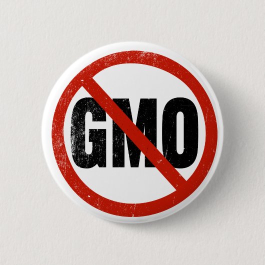 Geen GGO, geen GGO, maart tegen Monsanto Ronde Button 5,7 Cm (Voorkant)