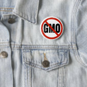 Geen GGO, geen GGO, maart tegen Monsanto Ronde Button 5,7 Cm (In situ)