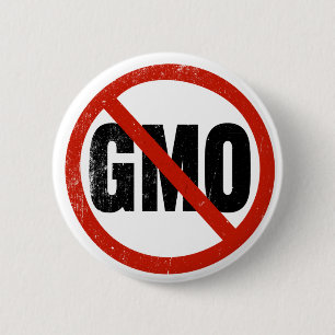 Geen GGO, geen GGO, maart tegen Monsanto Ronde Button 5,7 Cm