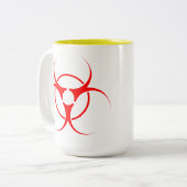 Geen GGO-koffie-Mok Biohazard Warning GGO Cup Mok (Voorkant links)
