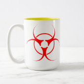 Geen GGO-koffie-Mok Biohazard Warning GGO Cup Mok (Links)