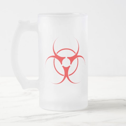 Geen GGO-Mok Biogevaarsewaarschuwing GGO-brillengl Matglas Bierpul (Links)