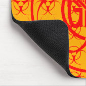 Geen GGO-mousepad Biohazard Waarschuwing Geen GGO- Muismat (Hoek)