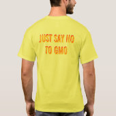 Geen GGO-Shirten Bio Hazard GMO Gepersonaliseerde  T-shirt (Achterkant)