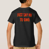 Geen GGO-Shirten Bio Hazard GMO Gepersonaliseerde  T-shirt (Achterkant)