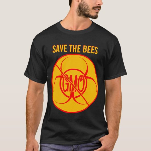 Geen GGO-Shirten Bio-risico GGO's T-shirt (Voorkant)