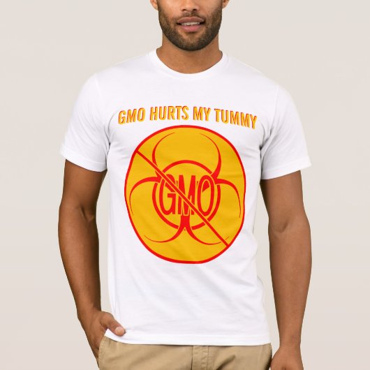 Geen GGO-Shirten Bio-risico GGO's T-shirt (Voorkant)