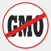 Geen GGO-Sticker Ronde Sticker (Voorkant)