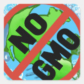 GEEN GGO VIERKANTE STICKER (Voorkant)