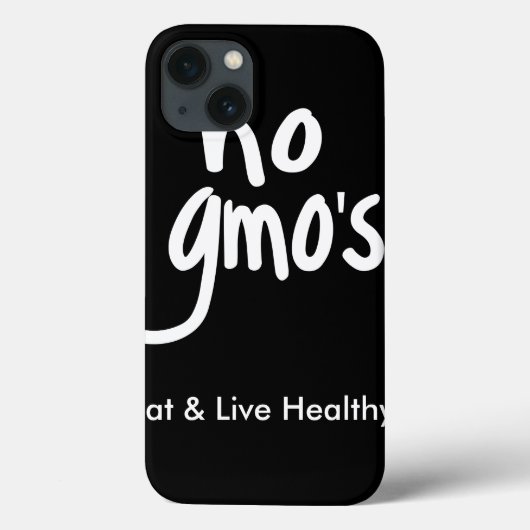 Geen GGO's Eat Healthy Black White Promotion Case-Mate iPhone Case (Achterkant)