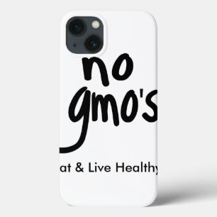 "Geen GGO's Eat Live Healthy White Black Promotion Case-Mate iPhone Case