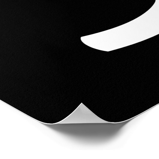 Geen GGO's Levend en Eat Healthy Black Poster (Hoek)