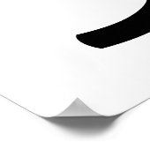 Geen GGO's Levend en Eet Gezonde Wit Poster (Hoek)