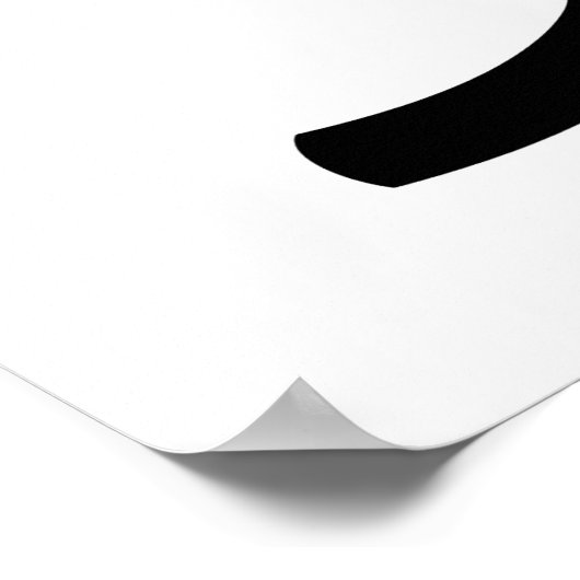 Geen GGO's Levend en Eet Gezonde Wit Poster (Hoek)