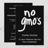 Geen GGO's promote etiketteringswetten zwarte uitn Kaart (Voorkant / Achterkant)