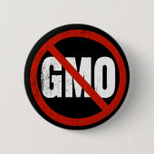 Geen GGO's Ronde Button 5,7 Cm (Voorkant)