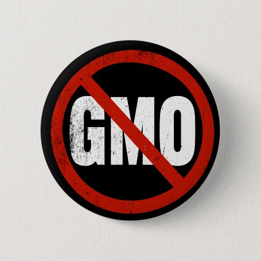 Geen GGO's Ronde Button 5,7 Cm (Voorkant)