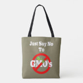 Geen GGO's Tote Bag (Achterkant)