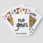Geen GGO's voor de Gezondheid Voeding Promotional  Speelkaarten (Achterkant)