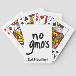 Geen GGO's voor de Gezondheid Voeding Promotional Speelkaarten
