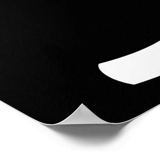 Geen GGO's voor de Hemelse Voedselomgeving Zwart Poster (Hoek)