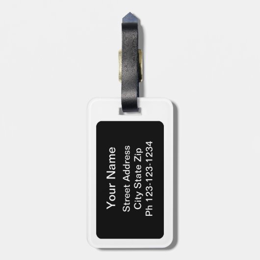 Geen GGO's voor gezonde voedselomgeving Wit Bagagelabel (Achterkant verticaal)