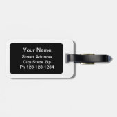 Geen GGO's voor gezonde voedselomgeving Wit Bagagelabel (Achterkant horizontaal)