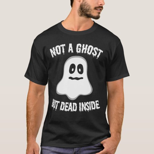 Geen ghost, maar dood in Funny Halloween T-shirt (Voorkant)