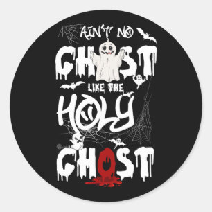 Geen ghost zoals de Heilige Ghost Christelijke Hal Ronde Sticker