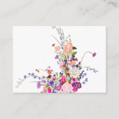 Geen Gift Wrap Bloemen Bruids display Douche Aanvr Informatiekaartje (Achterkant)