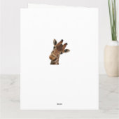 Geen Giraffe Kaart (Achterkant)