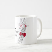 Geen Giraffe voor vandaag toevoegen Hipster Koffiemok (Voorkant rechts)