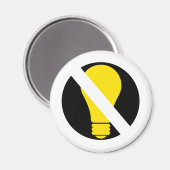 geen gloeilampen magneet (Voorkant / Achterkant)