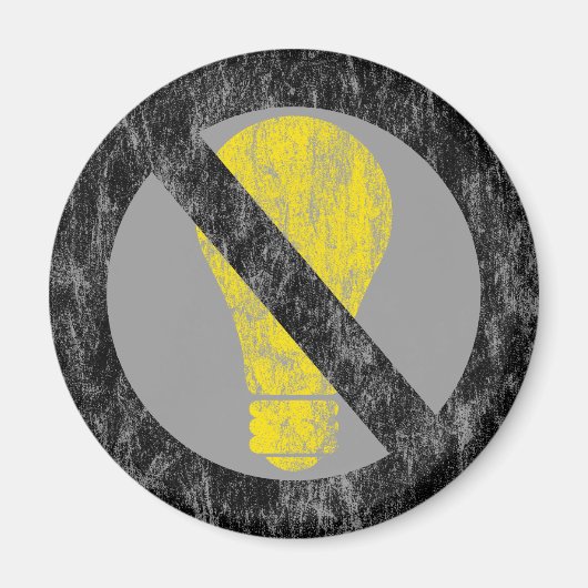 geen gloeilampen magneet (Voorkant)